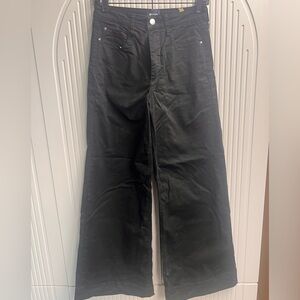 Anthropologie Maeve black wide leg pants. High waisted